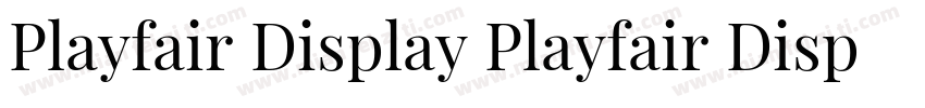 Playfair Display Playfair Display字体转换